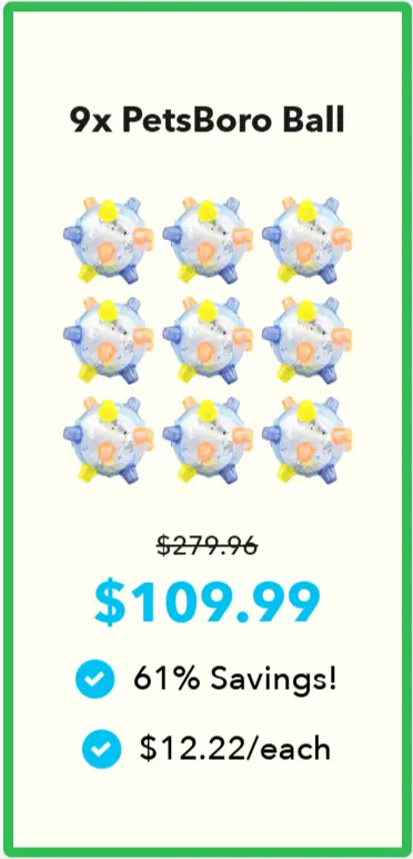 PetsBoro Pet Ball package price 